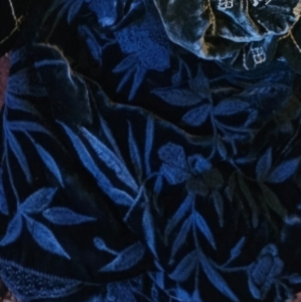 NWT JOHNNY WAS VELVET BAG TOTE - Picture 9 of 10